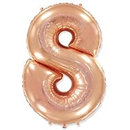 Rose gold foil balloon number - rose gold 115 cm - 8 - Balloons