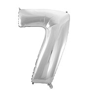 Balloon foil silver digit - 115 cm - 7 - Balloons