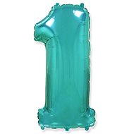 Foil Balloon Number  Turquoise  - 110cm - 1 - Balloons