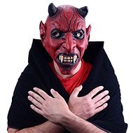 Devil mask with ears - Halloween, Christmas - 26 x 32 cm - Carnival Mask