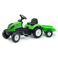 Garden Master Traktor mit Pritsche - grün - Trettraktor