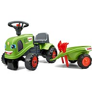 Balance bike tractor Claas green with steering wheel and flatbed - Balance Bike