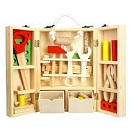 30 Holzwerkzeuge in Holzkiste - Kinderwerkzeug