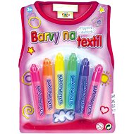 Textile Paints Glitter Rainbow 6 pcs - Fabric Dye
