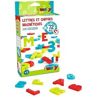Smoby Magnetic Letters and Numbers 72 pcs - Magnetic Board