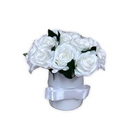 Flower Box Luxury Mini from White Roses 15cm - Gift Box
