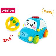 IR/C Car 14cm with Steering Wheel Battery Operated with Light and Sound - Remote Control Car