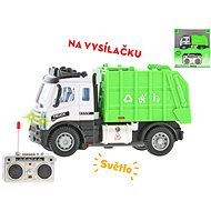 R / C garbage truck 13cm 1:64, with batteries and light - Remote Control Car