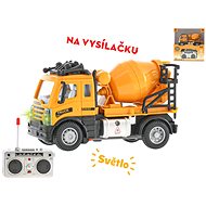 R / C car construction mixer 12cm 1:64, for batteries with light - Remote Control Car