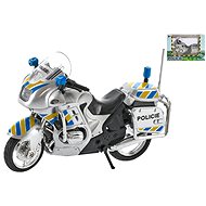 Police Motorcycle 12cm Metal Freewheeling - Metal Model