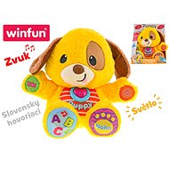 Puppy Educational Dog 33cm Slovak Speaking Battery Operated with Light - Soft Toy