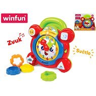 Jigsaw clock 22cm, battery operated moving parts with light and sound - Musical Toy