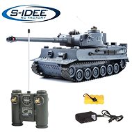 Fighting tank Tiger 1 grey 2,4 GHz with infrared gun, fighting 1:28 - RC Tank