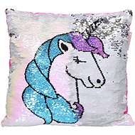 Pillow, Unicorn, Blue, 34 x 34cm - Pillow