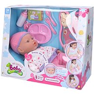 Sick Baby Set, 41cm with Sound Effects - Doll