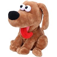 Laughing dog with sound effects 21 cm - Soft Toy