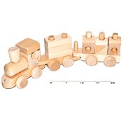 Wooden Natural Train - Train