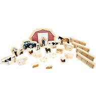 Wooden farm animals - Figure and Accessory Set