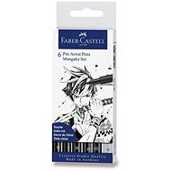 Markers Faber-Castell Pitt Artist Pen Manga Mangaka, set of 6 pcs - Marker