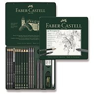 Faber-Castell Pitt Graphit Graphitstifte in einer Blechdose, 19 Stück - Bleistift
