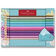 Faber-Castell Sparkle crayons in a design tin can, set of 21 pcs - Coloured Pencils