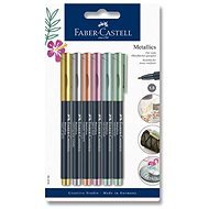 Faber-Castell Metallics markerek, 6 fémes szín - Marker