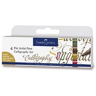 Faber-Castell Pitt Artist Pen Caligraphy marker, 4 natural colours - Marker