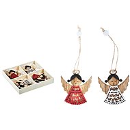 Set 12 pcs Angel 4,5cm with Bead - Christmas Ornaments