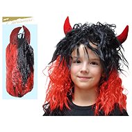 Devil wig with long horns ME071 - Wig