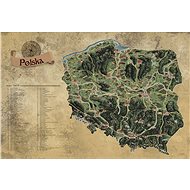 Poland Deluxe Silver Scratch-off Map 90x60cm - Map