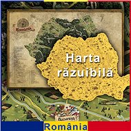 Romania Deluxe Gold Scratch-off Map 90x60cm - Map