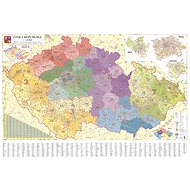 Czech Republic ZIP Code 95x135cm Laminated, Slat Wall Map - Map
