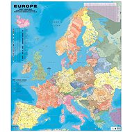 Europe Postcode Obria 135x160cm Laminated, Plastic Slat Wall Map - Map