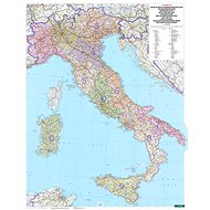 Italy Postcode II. 126x98cm Laminated, Plastic Slat Wall Map - Map