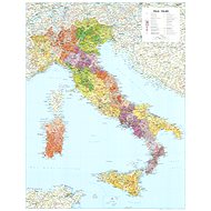 Italy Postcode III. 139,5x98cm Laminated,  Rod Wall Map - Map