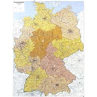 Germany Postcode II. 127x95cm Laminated, Plastic Rod Wall Map - Map