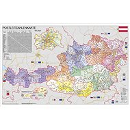 Austria Postcode I. 70x100cm Paper Wall Map without Rods - Map