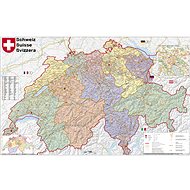 Switzerland Postcode 60x95cm Paper Wall Map, Without Holding Strips - Map