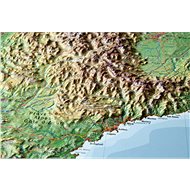 Alps Embossed 3D Plastic Wall Map 57x77cm - Map