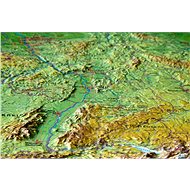 Germany Embossed 3D Plastic Wall Map 57x77cm - Map