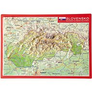 Slovakia Embossed 3D Plastic Map 10,5x14,8cm - Map
