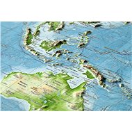 World Embossed 3D Plastic Wall Map 77x57cm - Map
