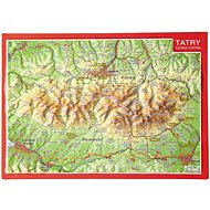 Tatras (Slovakia) Embossed 3D Plastic Map 10.5 x14.8cm - Map