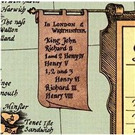 Shakespeare's Britain 1965, 68x52cm Laminated with Plastic Rods Wall Map - Map