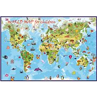 For the Youngest 70x102cm Laminated, Wall Map with Rods - Map