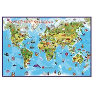 For the Youngest 93x140cm Laminated, Wall Map with Rods - Map