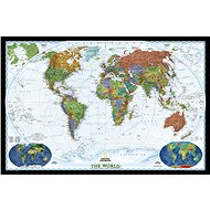 DECORATIVE Political World 75x108cm, Laminated Wall Map with Rods - Map