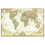 EXECUTIVE World Political Map 122x185cm, Laminated Wall Map with Plastic Rods - Map