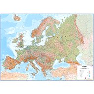 Europe Geographical Map 120x165cm Laminated, Wall Map with Rods - Map