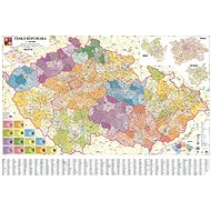 Czech Republic Administrative Map 140x200cm Laminated, Wall Map with Rods - Map